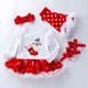 thumbnail image 2 of Odeerbi 0-2 Años Niñas Trajes de Navidad Canastilla Conjunto de Algodón Tul Tutu Vestido de Manga Larga Con Calcetines Largos Cinta Para La Cabeza Zapatos Cuatro Piezas, 2 of 3