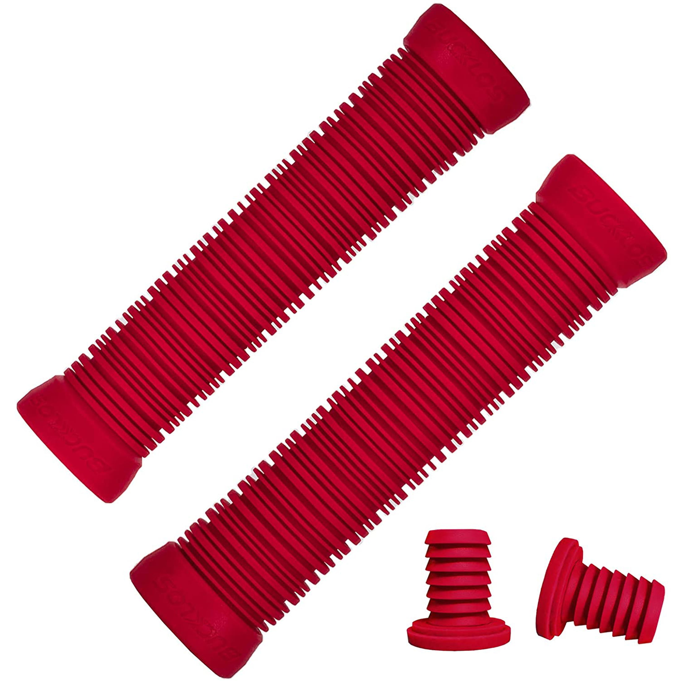 NEW BICYCLE MUSHROOM GRIPS 7/8" IN RED FOR ALL BICYCLES. 