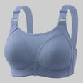 thumbnail image 2 of mgoYE Women's Bras Wireless Full Coverage Plus Size Minimizer Comfort Soft Bra(Navy,44), 2 of 5