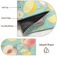 thumbnail image 6 of Summer Fruit Round Area Rug 3.3Ft Washable Circle Rugs for Dining Room Table, Spring Botanical Lemon Peach Green Non-Slip Carpet Floor Mats Indoor Outdoor Carpet Runner Aesthetic Home Decor, 6 of 8