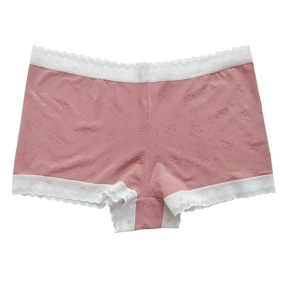 WRKEKC Panties for Women Wrinkle Resistant Boy Shorts Breathable Cool Mid Waist Lightweight Underwear Women Boy Shorts with Comfort