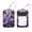 multicolored 3, variant on PhooArto 2 Pcs Birds on a Wire Sundown Luggage Tag for Suitcases, Leather Baggage Tags Identifiers for Travel, Stainless Steel Loop Name ID Label for Women Bag Backpack