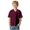 Wine, variant on adviicd Boys' Solid-Color Short-Sleeved Polo Shirts: Classic Style (Purple,5-6 Years)