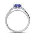 thumbnail image 4 of 2.15 Carat Beautiful Round Cut Blue Sapphire & Aquamarine Gemstone Bridal Ring for Ladies Solid 14K White Gold Size 7.5 by Diamond-Capitals, 4 of 7