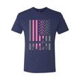thumbnail image 2 of Nurse Flag Heartbeat Hero Caregiver Nurse Gift | Mens Independence Day Premium Tri Blend T-Shirt, Vintage Navy, Small, 2 of 4