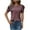Purple, variant on Women's Puff Short Sleeve Shirts 2025 Summer Trendy Crew Neck Loose Fit Tops Fashion Casual Solid Color Blouses (XL, Purple)