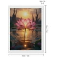 thumbnail image 2 of Diamond Art Kits for Adults - Sunset Blooming Lotus Reflection 5d Diamond Painting for Adults, Diamond Art for Adults Beginners, Frameless Diamond Painting Kits for Adults for Home Wall Decor, 2 of 7