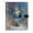 Fox Wearing Blue Scarf, variant on Leather Notebook with Pen Holder Writing Notepad Includes 100 Pages Lined Journal Cute Black Cow