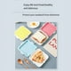 thumbnail image 2 of Caja de Almacenamiento para Ensaladas y SáNdwiches, Estuche de Silicona para el Almuerzo, Contenedor de Almacenamiento de Alimentos Reutilizable, Fiambrera Bento para Microondas, 2 of 5