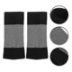 thumbnail image 2 of Knee Support Elastic Weave Sleeves Kneecap Thicken Warm Kneepad for Sports Cycling (Black and Grey), 2 of 4