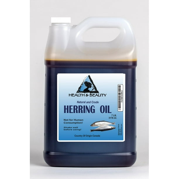 Herring oil crude natural fishing scent attractant by h&b oils center 7 lb  