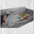 thumbnail image 5 of Vintage Soft Flannel Fleece Throw Blanket, Old Guitard a Vintage Bike Standing in the Beach Vacation Enjoy Summer Photo Art, Cozy Plush for Indoor and Outdoor Use, 50" x 60", Blue, by Ambesonne, 5 of 5