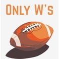 thumbnail image 2 of Only W's American Football Youth White Crew Neck Short Sleeve Tee-Medium, 2 of 4