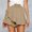 Khaki, variant on Women's Summer Fashion Shorts High Waist Comfortable Lightweight Beachwear Mini Skirt Ideal for Outdoor Activities