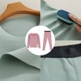 thumbnail image 3 of Ropa interior térmica para mujer Long Johns mujer con forro polar, capa base para mujer clima frío parte superior inferior, 3 of 5