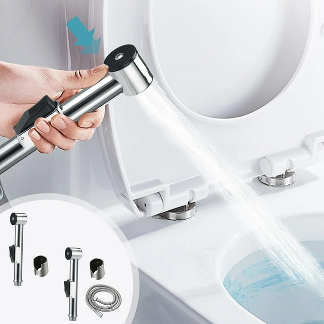Portable Handheld Bidet Sprayer for Toilet - Hygienic Muslim Shower Kit with Adjustable Hose