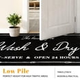 thumbnail image 4 of Washable Laundry Room Rug, 20"X47" Non Slip Soft Low-Pile Laundry Mat Farmhouse Laundry Room Decor Area Rug for Kitchen Bathroom Black, 4 of 8