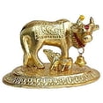 thumbnail image 3 of GoldGiftIdeas Oxidized Gold Plated Cow and Calf Idol for Gift (9 x 5 cm), Kamdhenu Cow Statue for Home Decor, Return Gifts for Baby Shower (Pack of 10), 3 of 3