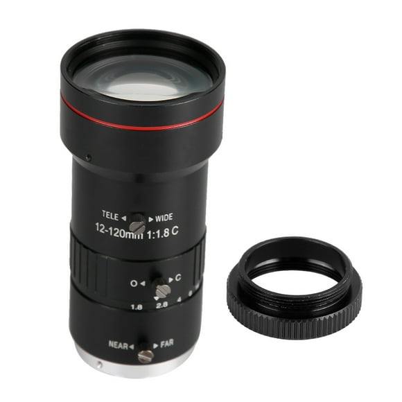 FLAMEEN CCTV Accessory,Security Camera Lens,3MP 12-120mm Focal-Length CCTV HD Manual Lens For Surveillance Security Camera