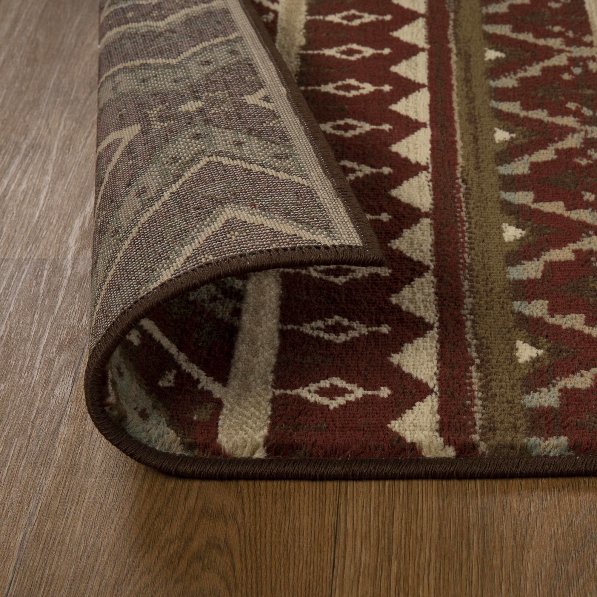 Superior Southwestern Rustic Power-Loomed Indoor Area Rug, Taupe, 5' x 8'