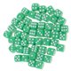 thumbnail image 1 of 50 dados de seis caras con esquinas redondeadas de 16 mm para juegos de rol y accesorios. Verde, 1 of 9