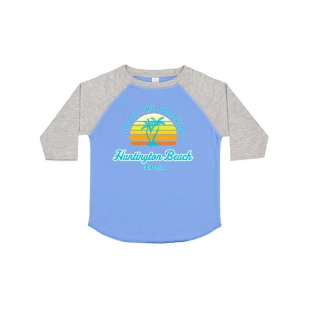 

Inktastic Summer Enjoy the Sunshine Huntington Beach California Blue Gift Toddler Boy or Toddler Girl T-Shirt