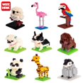 thumbnail image 5 of Mini bloques de construcción 3D, modelo de diamante con forma de animal, microladrillos, perro, gato, pájaro, alce, lobo, panda, guacamayo, juguetes para niños, regalos de cumpleaños, 5 of 5