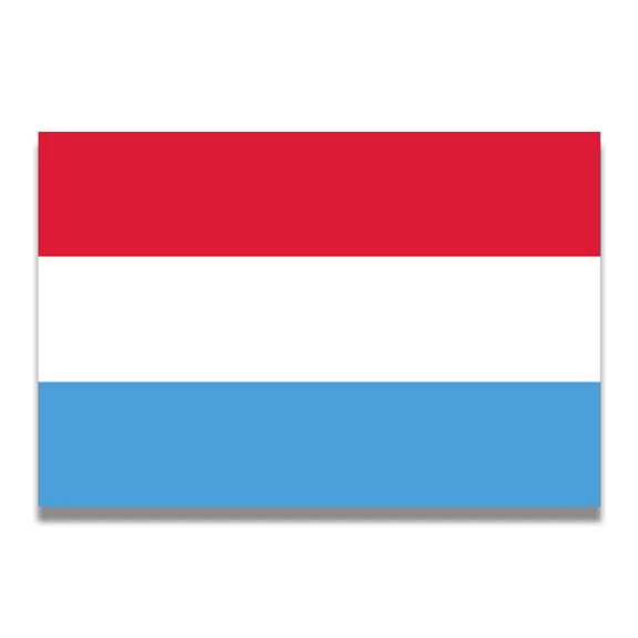 Magnet Me Up Luxembourg Flag Vinyl Automotive Magnet Decal, 4x6 Inches