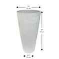 thumbnail image 2 of Valencia 28" Hammered Vase Planter, Weathered White, 2 of 3