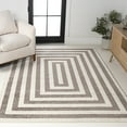 thumbnail image 4 of JONATHAN Y MOROCCAN HYPE 4 x 6 Area Rug, Bandol Mitre Stripe - Brown/Ivory, MOH211A-4, 4 of 9