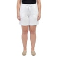 thumbnail image 3 of (2 pack) Turtle Bay New York Womens Interlock Knit cotton Shorts with elastic waistband and adjustable drawstring, 3 of 8