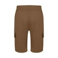 thumbnail image 5 of Men's Casual Summer Shorts Lightweight Loose Fit Linen Trousers Beach Short with Large Pockets Comfortable Stretchy Sport Trousers for Everyday Wear, 5 of 7