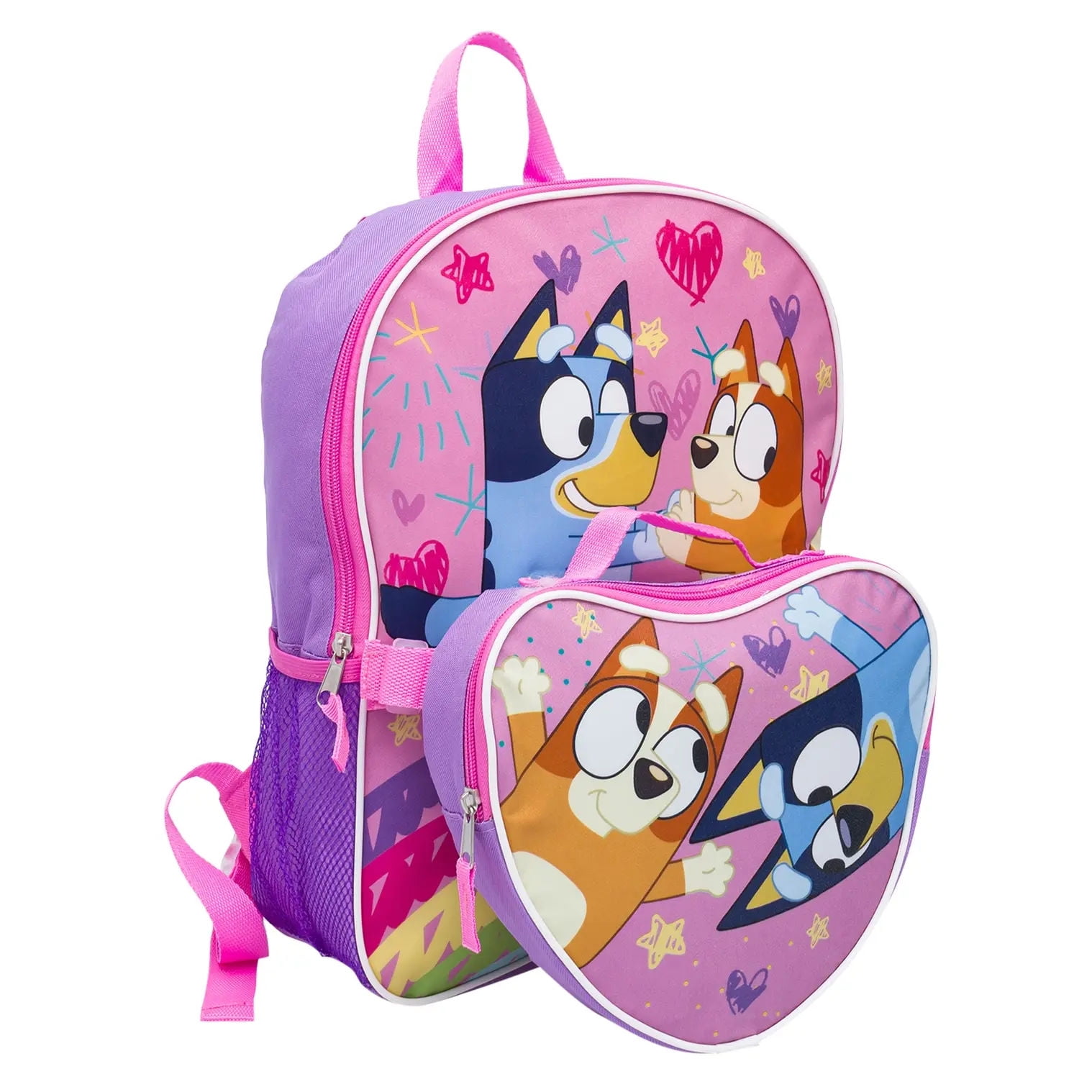 Bluey Pink Friends Backpack And Detachable Lunch Kit, 88900