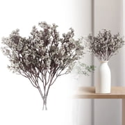 FXMLRLK 1 Bundle Artificial Flowers Gypsophila Bouquets Bulk Real Touch Fake Silk Flowers for Home Wedding DIY Floral Arrangement Kitchen Table Centerpiece Festival Decoration, Gray