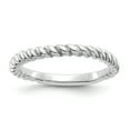 thumbnail image 1 of 14k White Gold Twisted Wedding Band Ring, 1 of 7