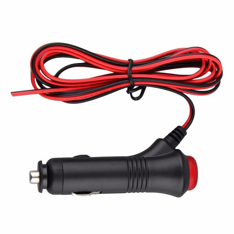Car Navigation Device Power Supply Plug Cigarette Lighter Socket Connector  Adapter 12/24V 3A Fuse Switch Control 