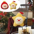 thumbnail image 6 of Nkmbld Christmas Decorations Throw Pillow Covers Christmas Red Nose Elfins Star Pillow Doll Chair Cushion for Sofa, Couch, Bed and Car, Yellow, 6 of 7