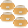 thumbnail image 1 of Shisuyan Double Layer Silicone Chair Protectors Yellow 4Pcs 1.6x1.2in, 1 of 8