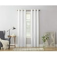 thumbnail image 3 of No. 918 Nathan Casual Textured Semi-Sheer Grommet Curtain Panel, 84.00" x 48.00", White, 3 of 7