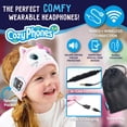 thumbnail image 2 of CozyPhones 3.0 Toddler Headphones Wireless & Wired with Volume Limiting, Perfect Toddler Earphones - Includes Wired Option & Travel Bag. Great for Girl or Boy, School, Home and Travel - Pink Kitty, 2 of 9