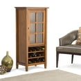 thumbnail image 3 of Simpli Home Warm Shaker 23" High Wine Rack Cabinet in Light Golden Brown, 3 of 9
