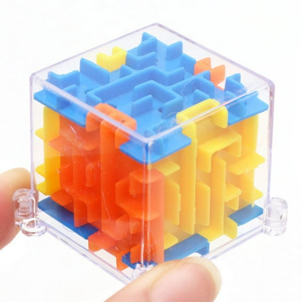 Juguetes de Ciencia Laberinto 3D Cubo mágico Juguete Laberinto Juego de rompecabezas rodante Juguetes educativos para niños