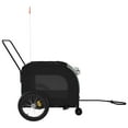 thumbnail image 3 of vidaXL Pet Bike Trailer Bicycle Cargo Dog Stroller Oxford Fabric and Iron, 3 of 6