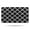 Black and White, variant on Black and White Geometric Lattice Pattern Bathroom Rugs Mat,Non Slip Microfiber Bathroom Rug,Rubber Backing,Soft Bathroom Mats for Bathroom Floor,Tub and Shower,17x27in(43x68cm)