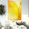 thumbnail image 4 of Yellow Tapestry, Radiate Yellow Lines like Sand with Ombre Elements White Digital Reflection, Wall Hanging for Bedroom Living Room Dorm Decor, 60W X 80L Inches, Yellow and White, by Ambesonne, 4 of 5