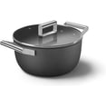 thumbnail image 1 of Smeg Black 5-Quart 9.5-Inch Casserole Dish with Lid, 1 of 3