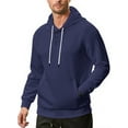 thumbnail image 3 of GENTS BLISS Henley Men Hoodies Sweatshirts Lightweight Sweatshirts for Men Drawstring Men Hoodies with Kangaroo Pocket, 3 of 7