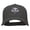 Charcoal, variant on Wolf Motif Embroidered Low Profile Cotton Twill Cap - Black OSFM