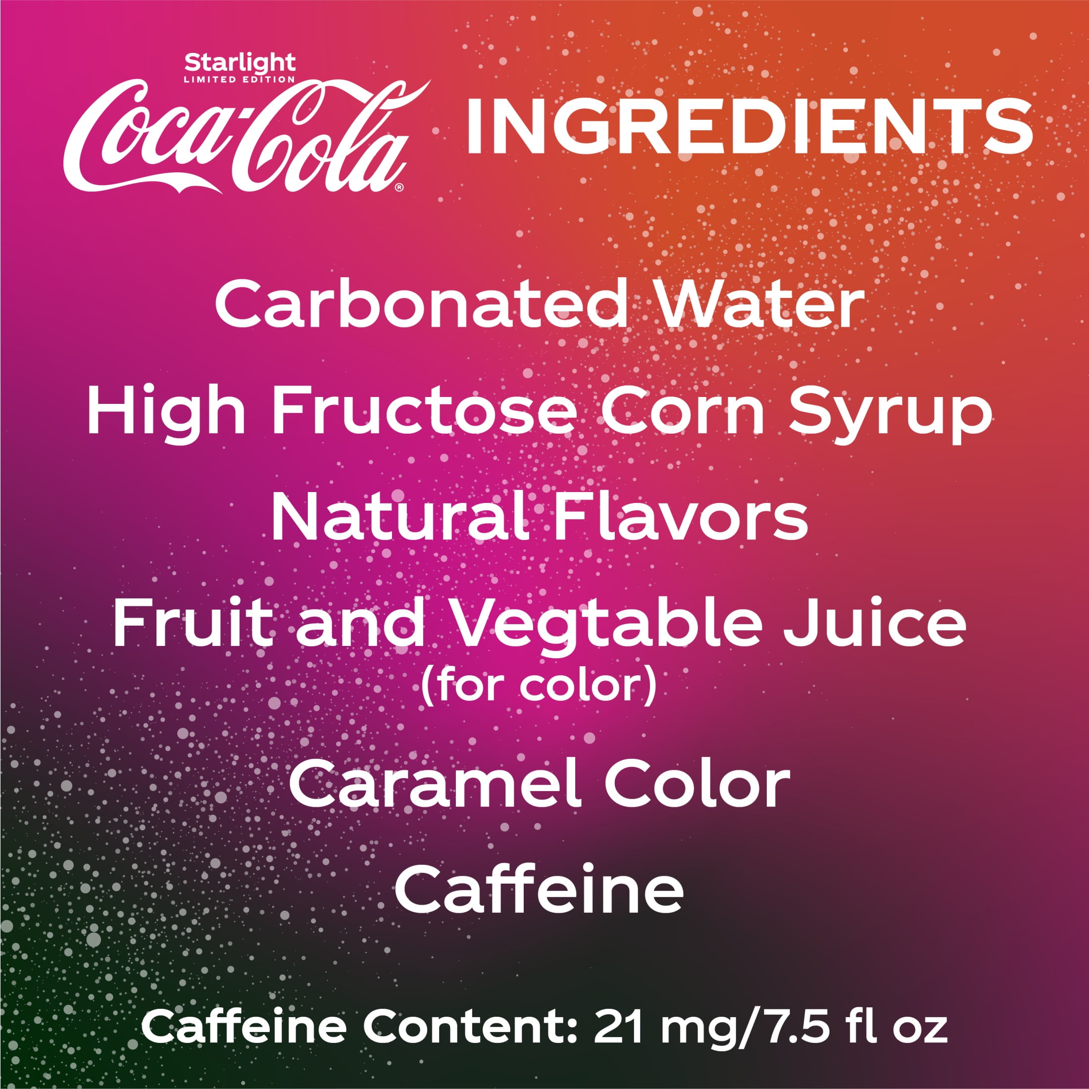 Coca-Cola Starlight Fridge Pack Cans, 7.5 fl oz, 10 Pack