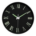 thumbnail image 2 of Reloj de pared que en la oscuridad, moderno, con números luminosos, decorativo, para dormitorio, oficina, cocina, regalo de inauguración de la Estilo E, 2 of 9